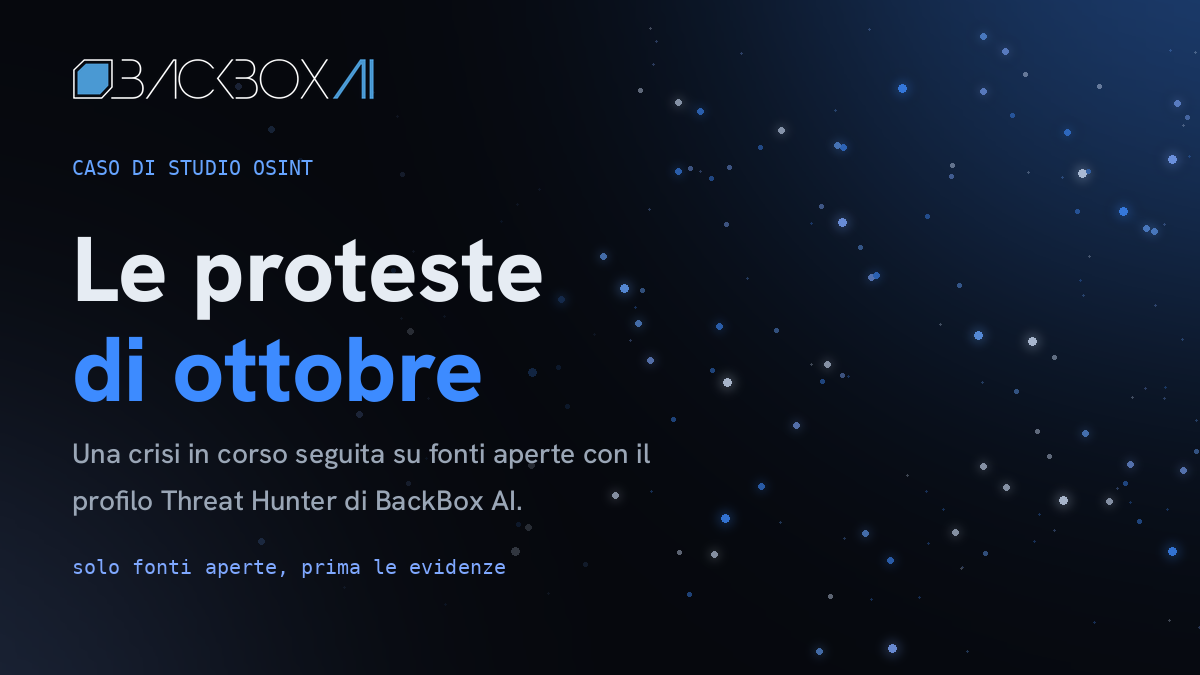 OSINT su una crisi in corso: come BackBox AI ha seguito le proteste di ottobre in Europa
